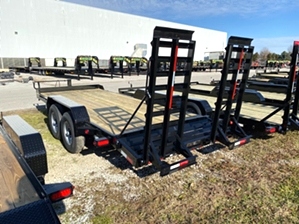 Skid Steer Trailer With Tube Frame By Gator Skid Steer Trailer With Tube Frame By Gator. Tube frame, 8 lug axles, and self cleaning dovetail. 