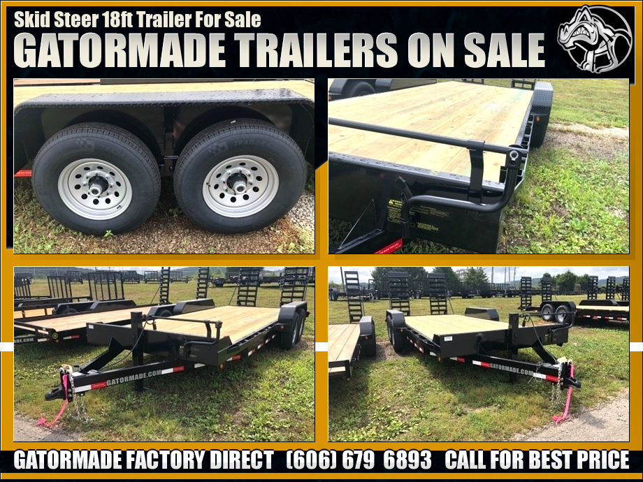 Image Skid Steer Trailer With Ramps