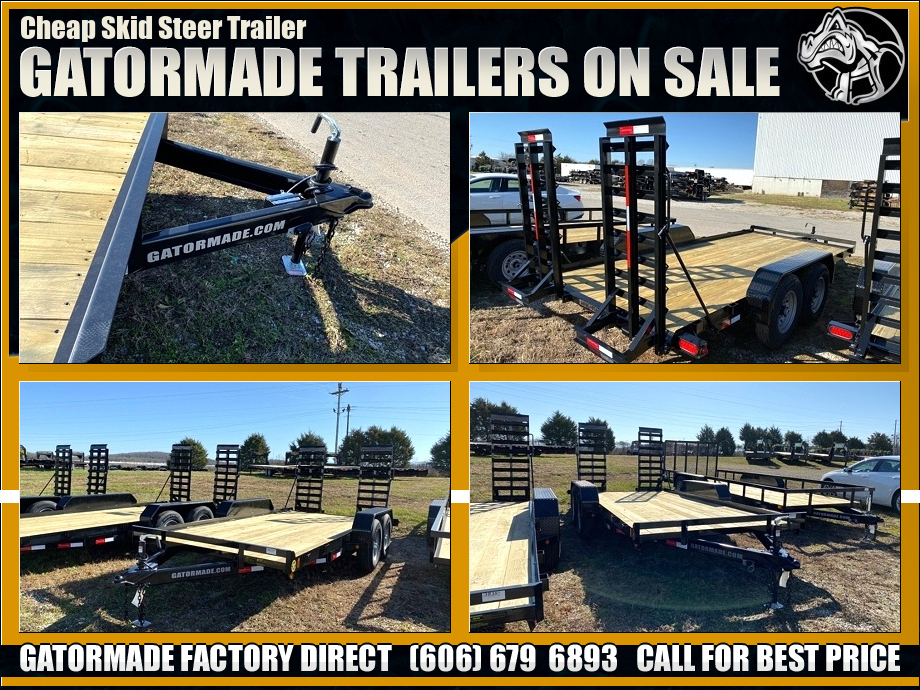 Skid Steer Trailer With Ramps